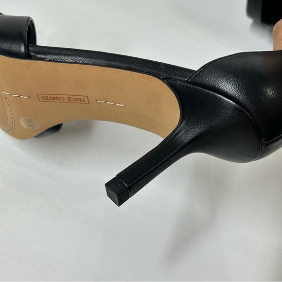 Vince Camuto Sarriss Black Strap Heel Size 6 - Picture 8 of 13